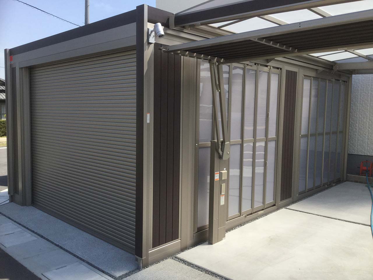 ガレージの工事の画像