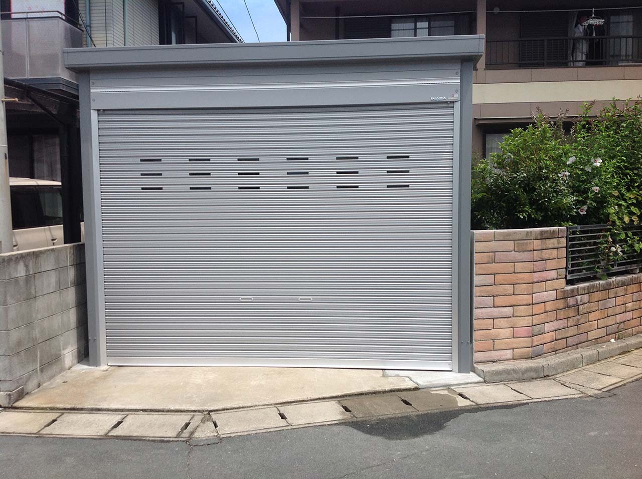 ガレージの工事の画像